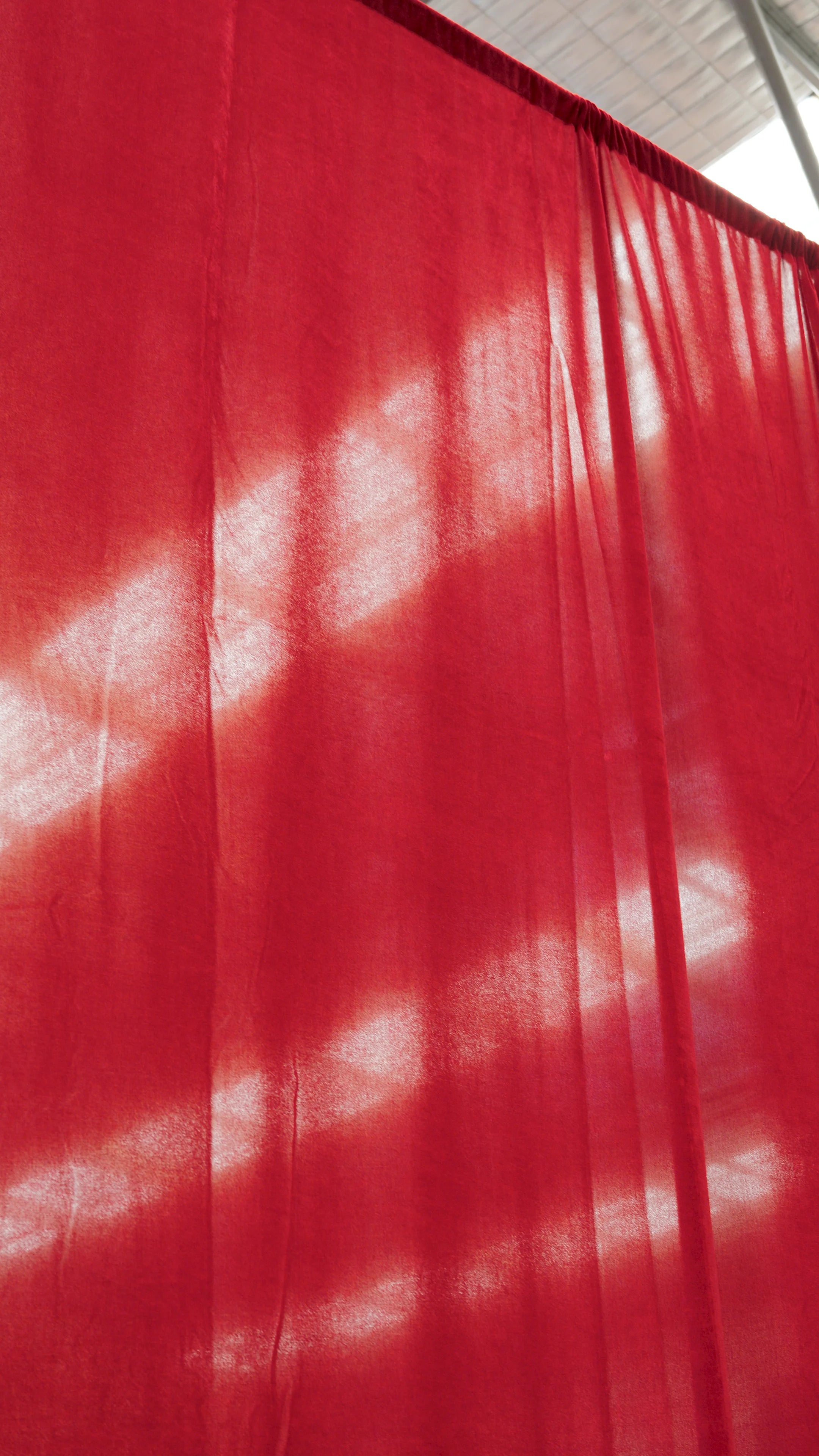 3m x 4.2m Pipe and Drape Stand with Burgundy Velvet Drape