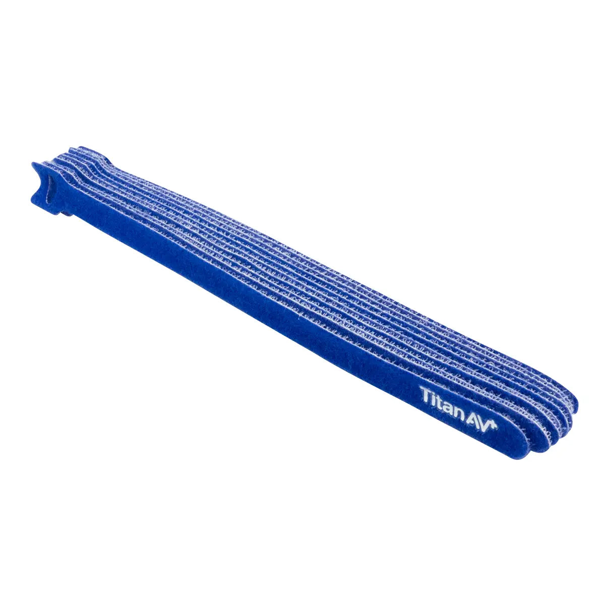 Blue Hook and Loop Cable Ties attached together