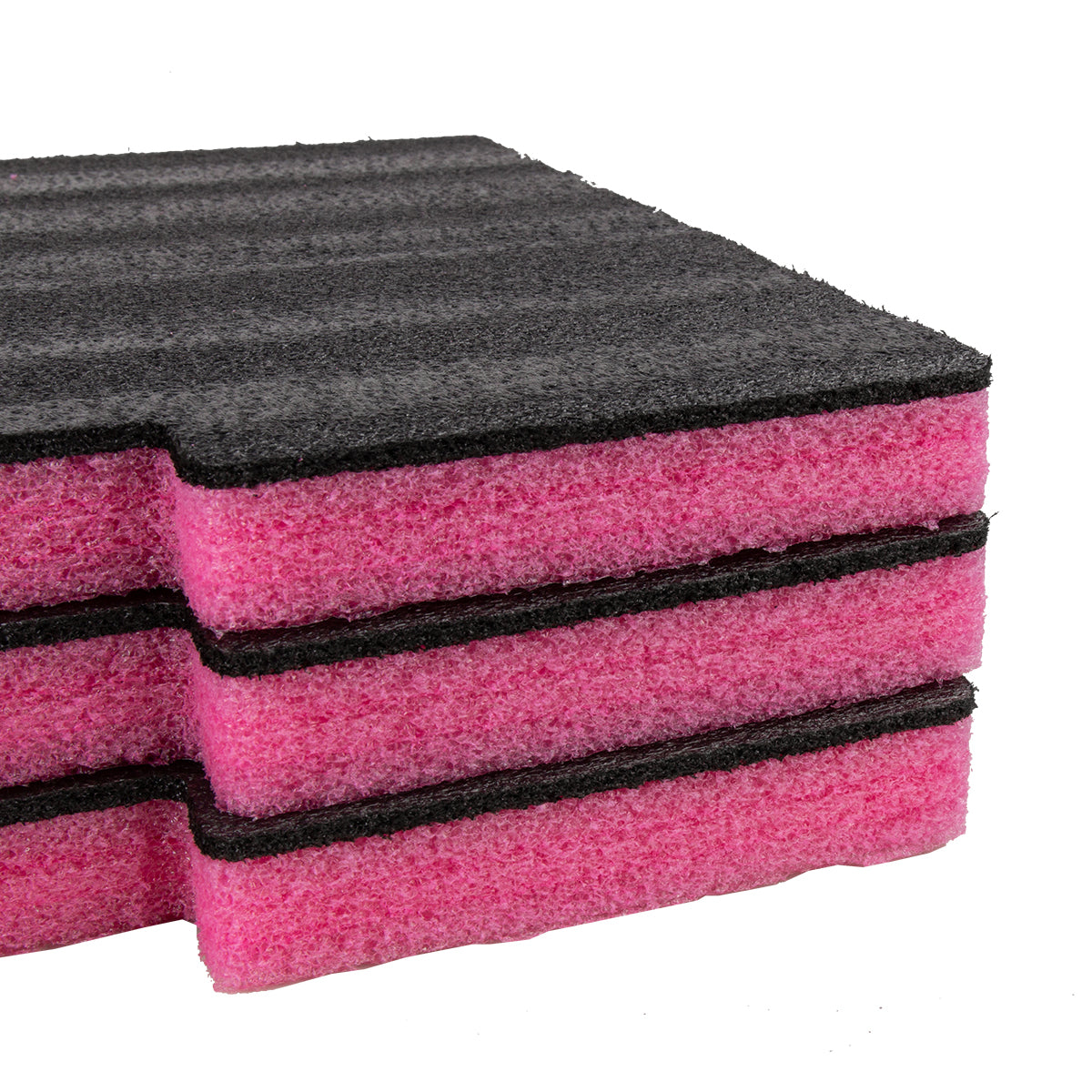 EPE Foam Insert for 3RU Steel Drawer, Black & Pink