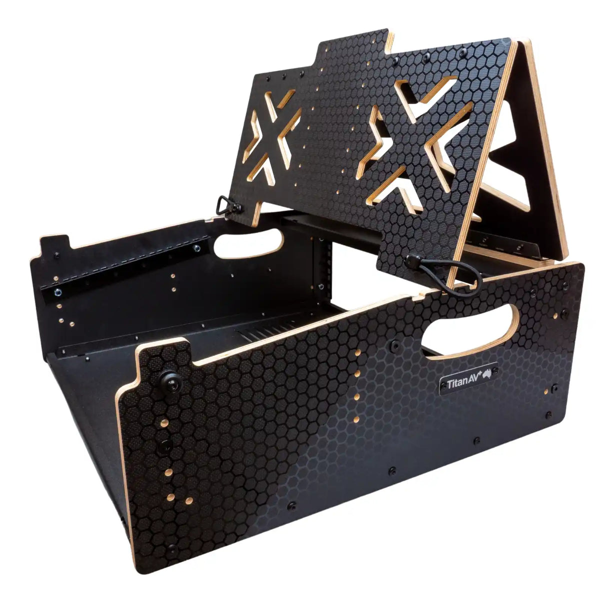 Video/Lighting Fly Rack with Single Monitor Mount