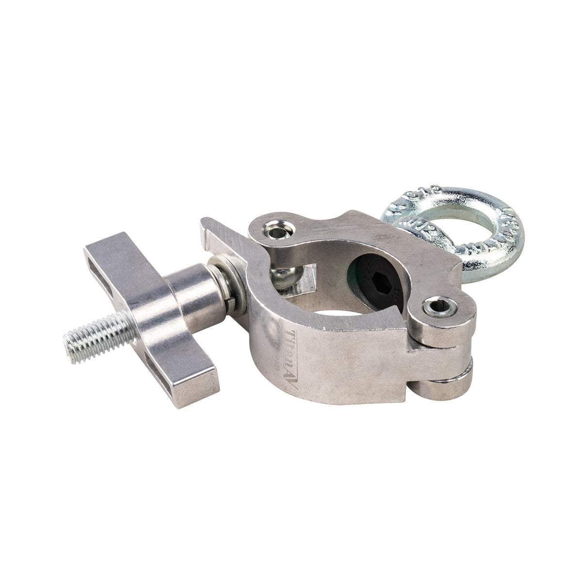 Slim 50mm Truss Lighting Clamp Eye Ring WLL 250 Kg