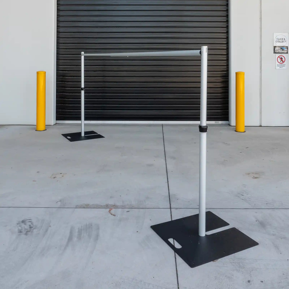 3m x 1.5m Pipe and Drape Stand with Black Velvet Drape