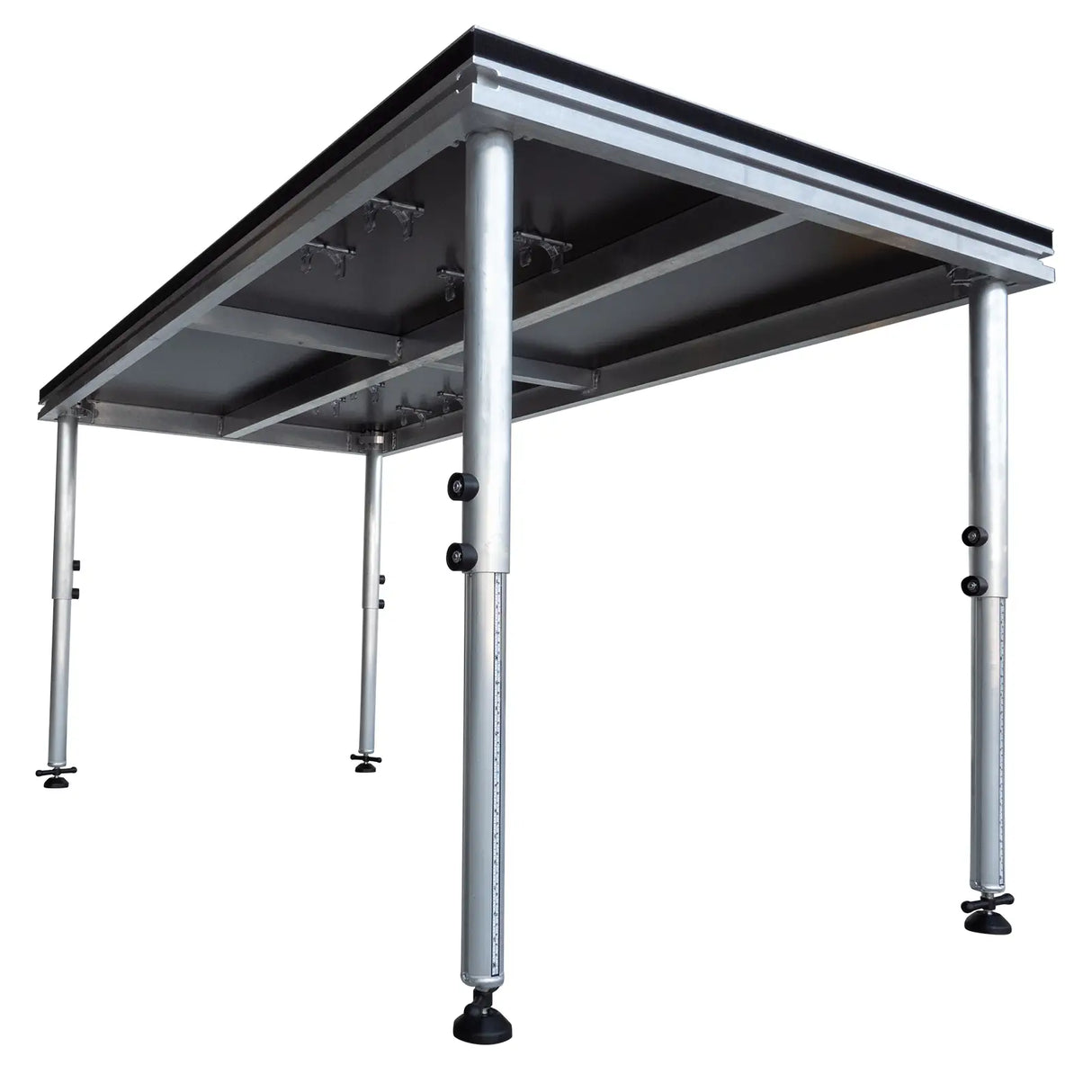 2 x 1m Stage Platform with 600-1000mm Legs