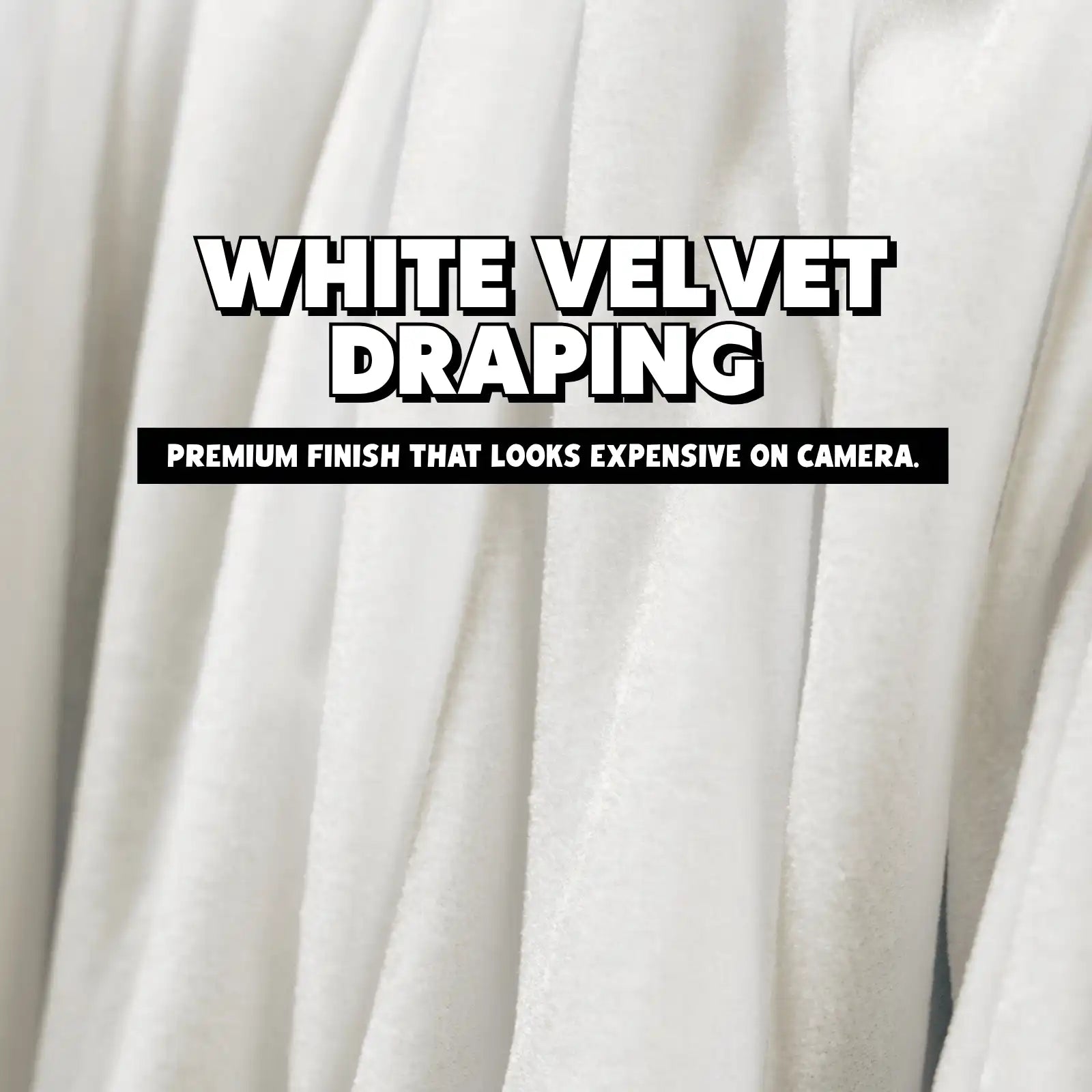 White Velvet Draping