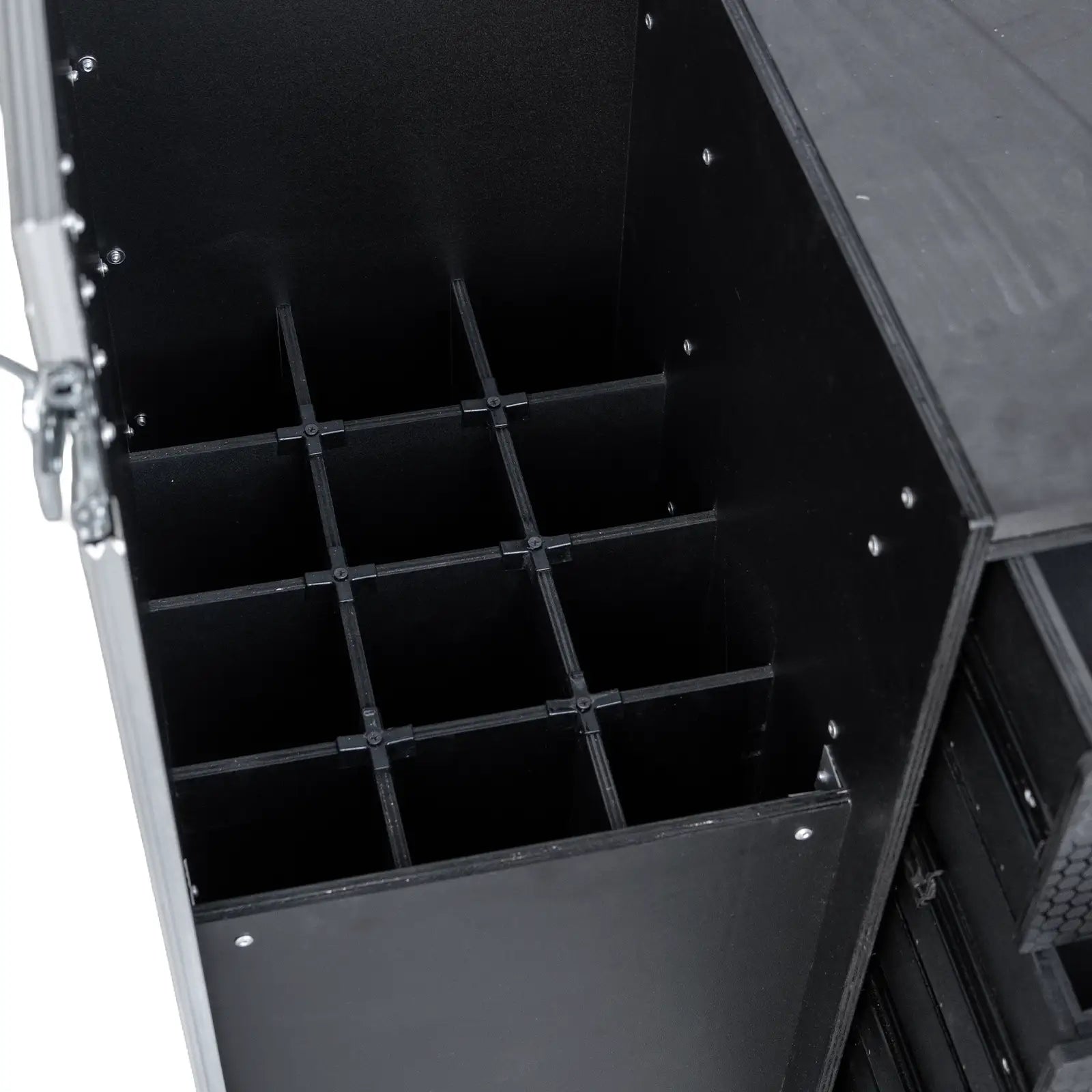 12 Microphone Stand Workstation Road Case