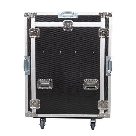Outside of Mixer Workstation Flight Case with 12RU Shockproof Rack & Table