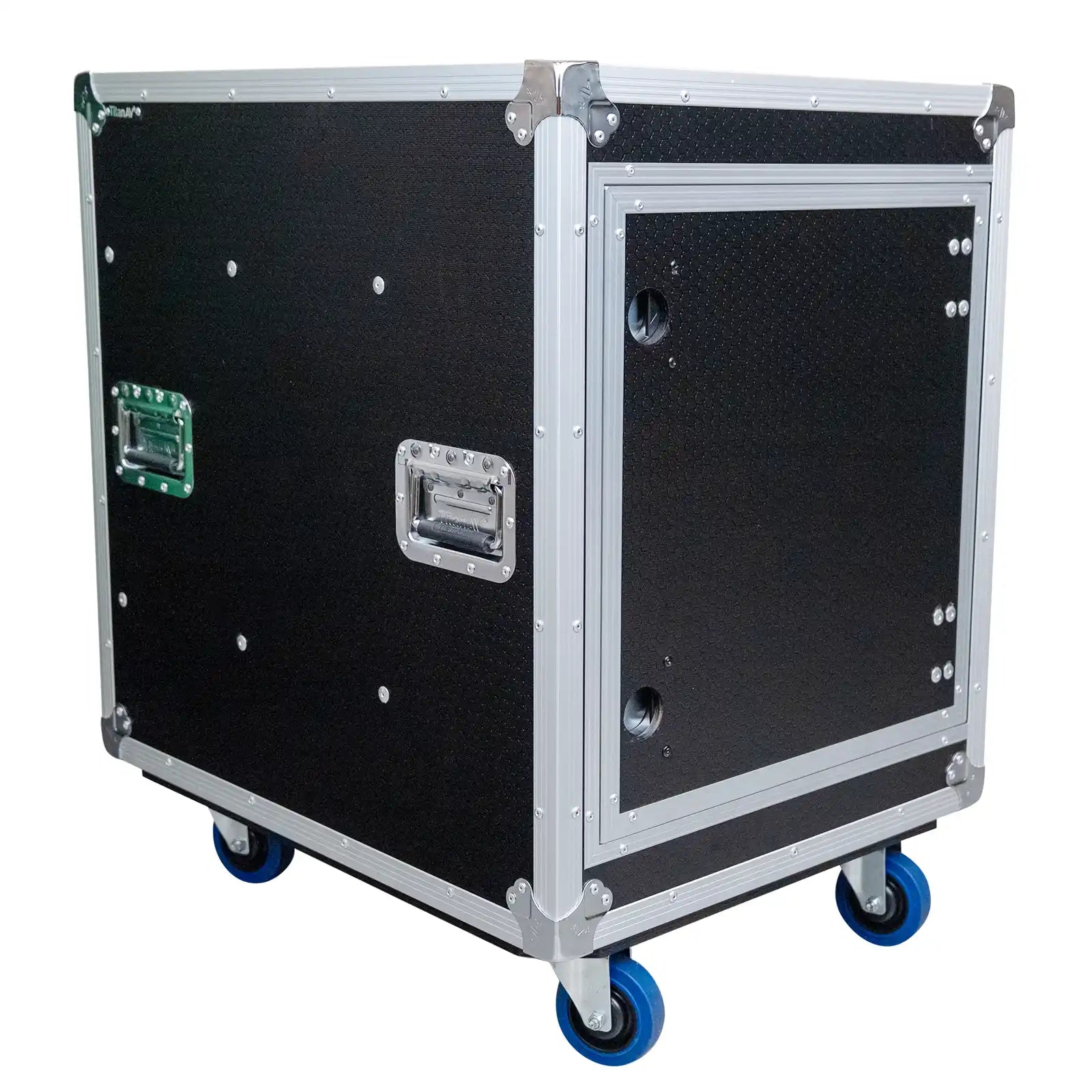 Titan AV 12RU Slam Rack Case - Front Angle View