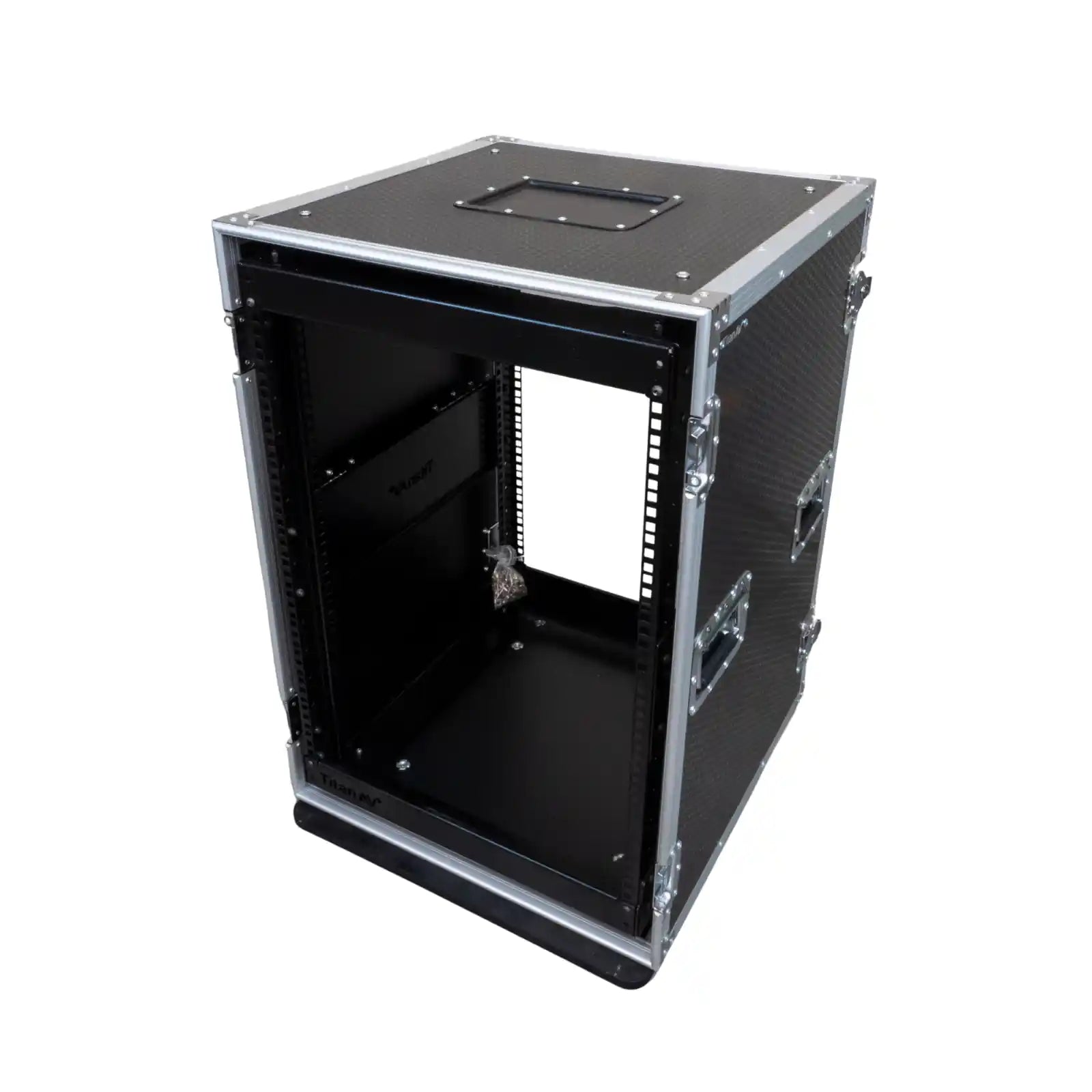 14RU Shock Rack Case with Wheels, 550mm Deep