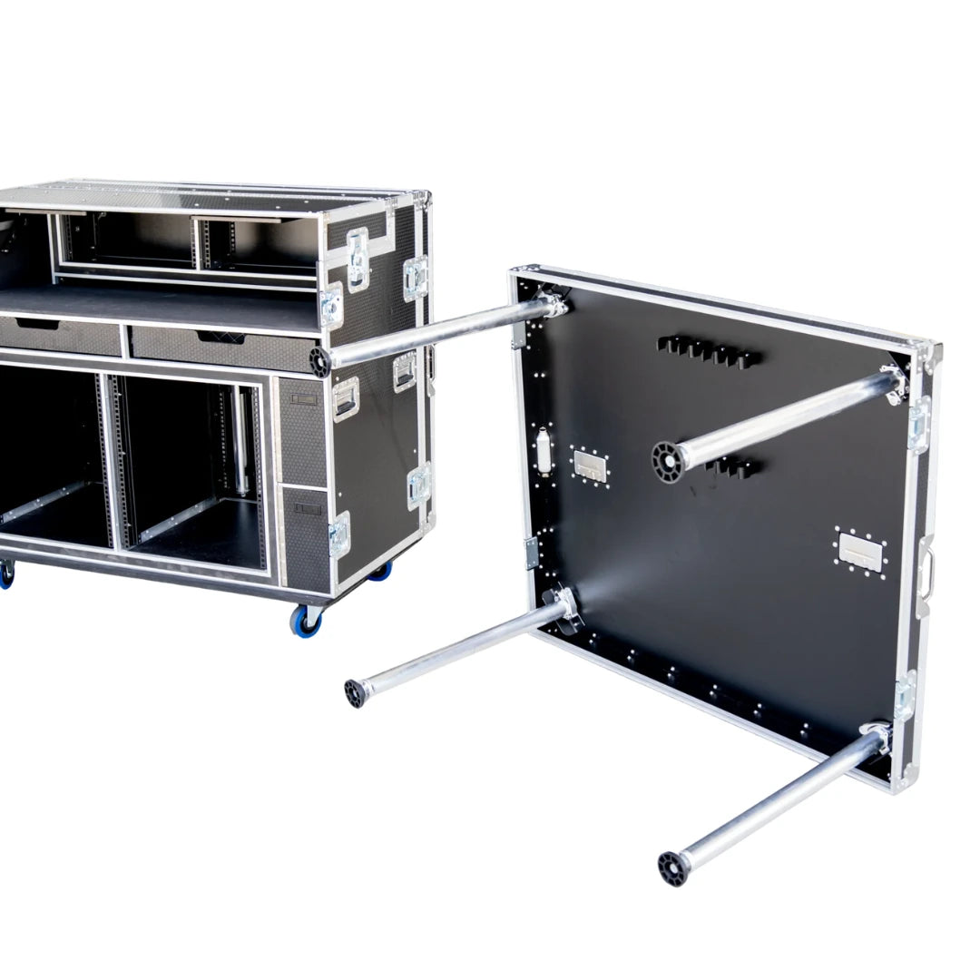 Dual Monitor Broadcast Workstation Road Case