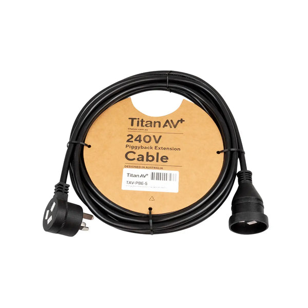 5m Extension Cord with Piggy Back Plug