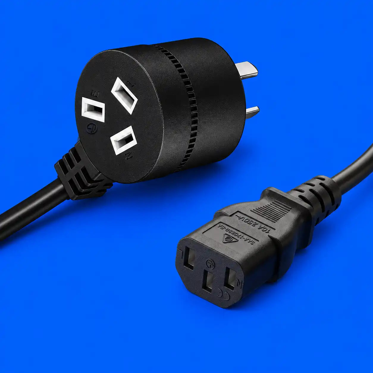 IEC Power Cable with Piggy Back Plug