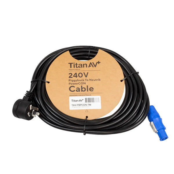 7m PowerCON Power Cable with Piggy Back Plug