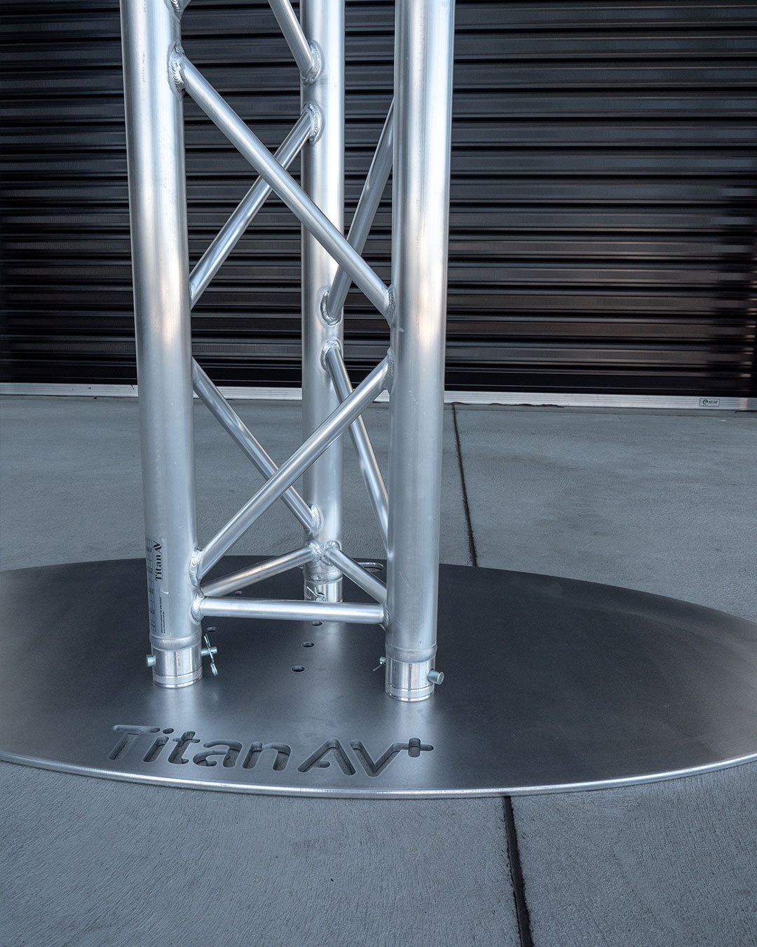 1200 x 600 Oval Aluminium Base Plate - 290 Truss