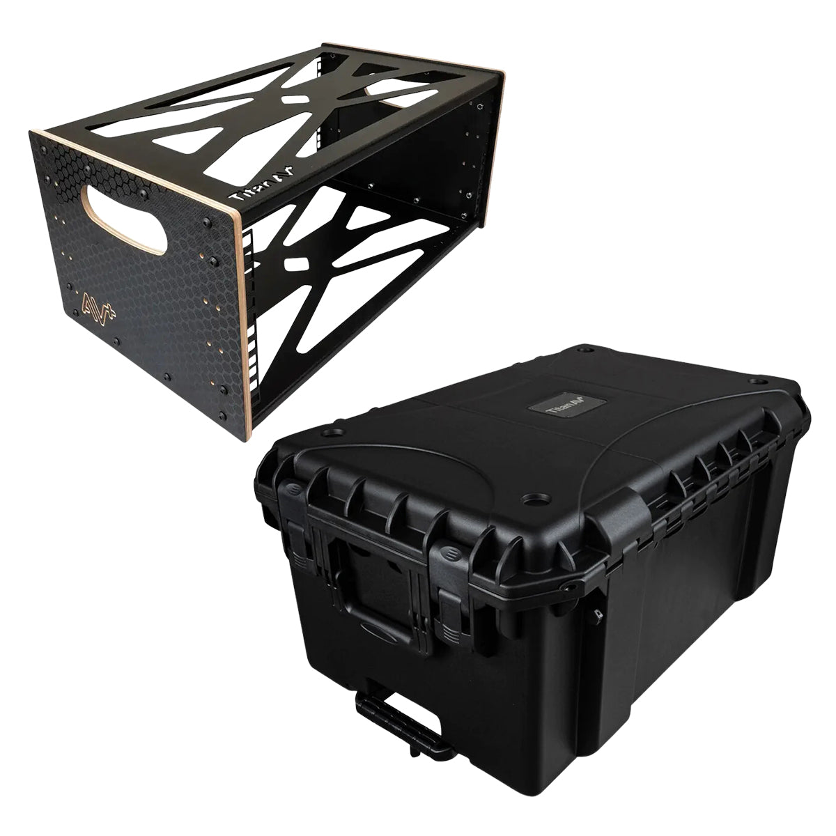 4RU Fly Rack & Wheeled Hard Case