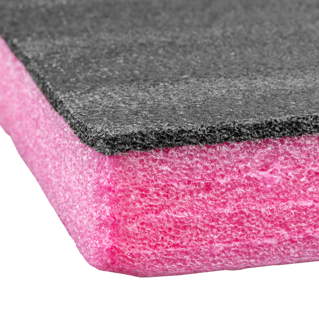 EPE 1000x1000x40mm, Black & Pink, Closed Cell Expanded Shadow Foam
