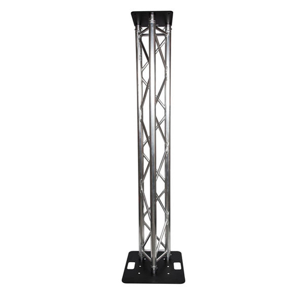 Titan AV Tri Truss Lighting Stand 2m Trussing, Steel 500mm Base & Top Plate