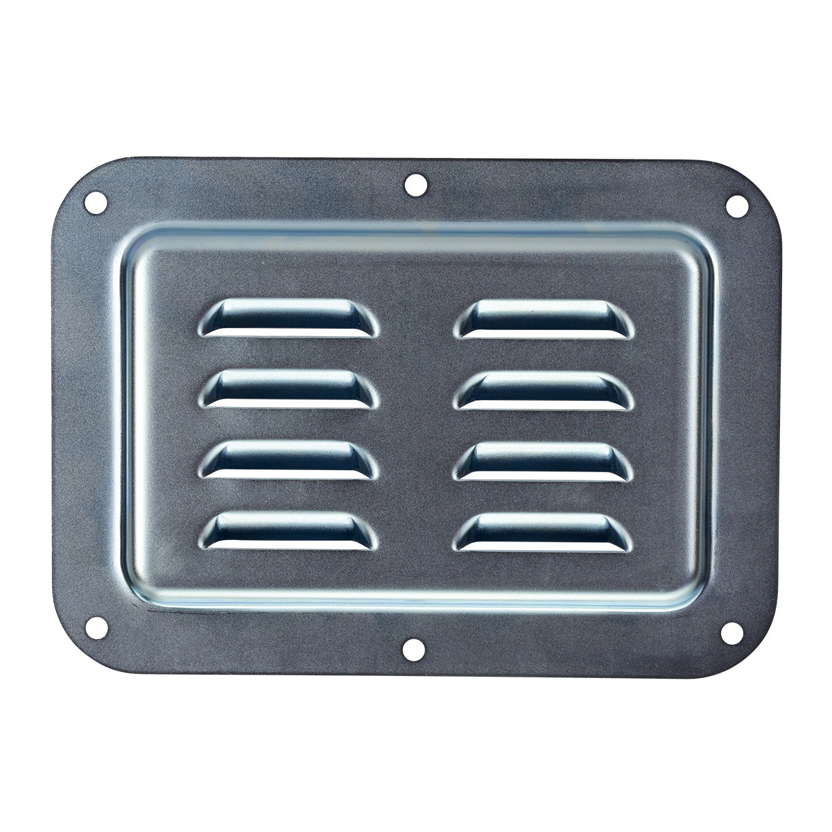 Vented Blank Panel Road Case, Horizontal - Chrome