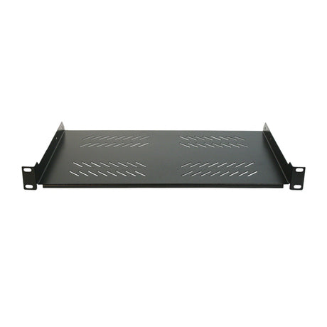front view of 1RU Rack Shelf – 280mm Deep Vented Cantilever.