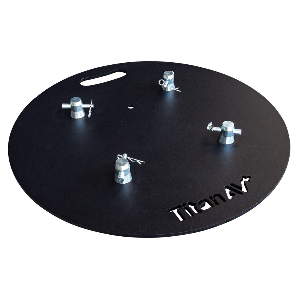 Titan AV 600D Steel Base Plate - 290 Truss, Black