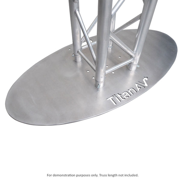 Titan AV 1200 x 600 Oval Aluminium Base Plate - 290 Truss