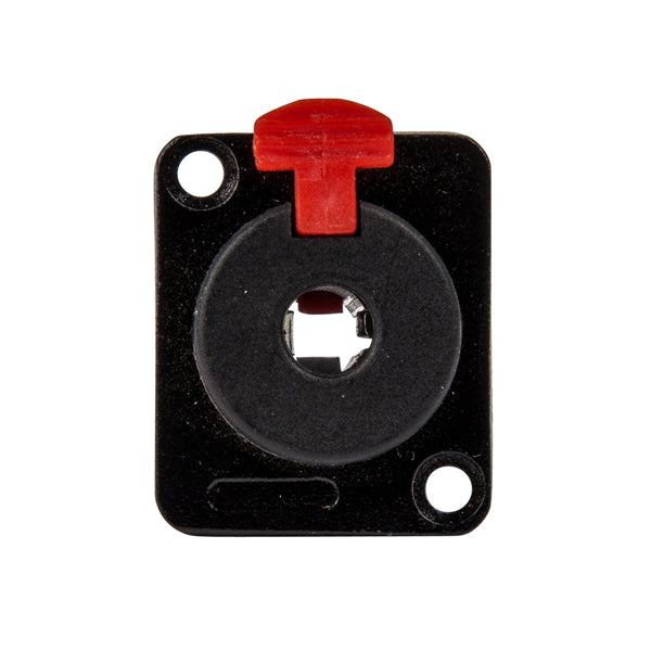 1/4" Stereo Chassis Mount Jack Socket TRS Lock