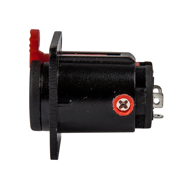 1/4" Stereo Chassis Mount Jack Socket TRS Lock