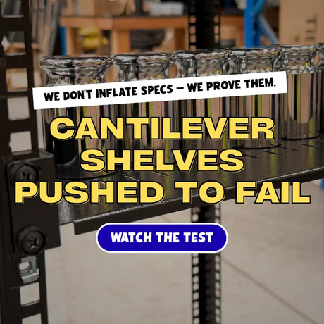 Pushed to the Limit: Real-World Weight Tests on Titan AV Cantilever Rack Shelves