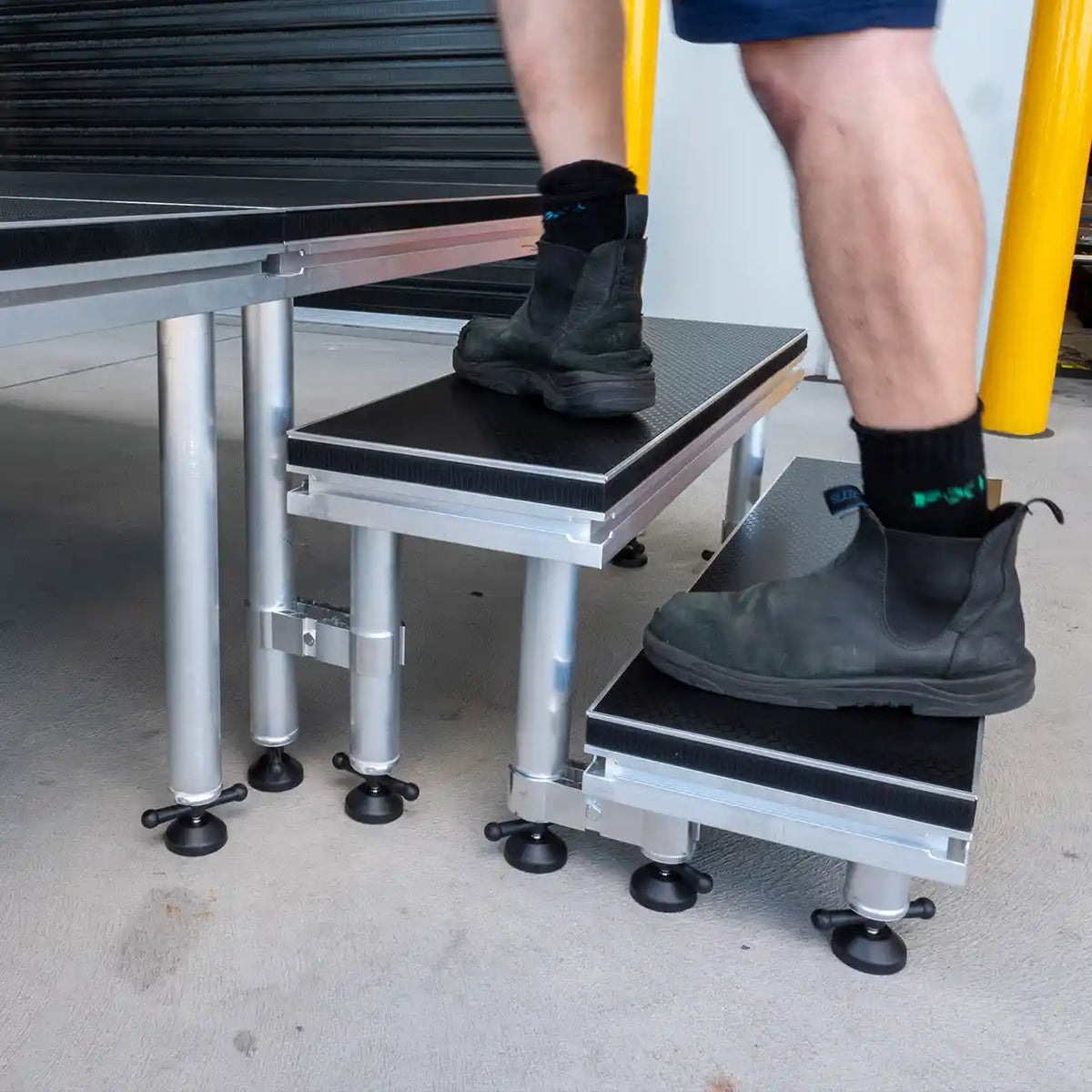 Shop Portable Stage Stairs & Guardrails | Safe Staging - Titan AV