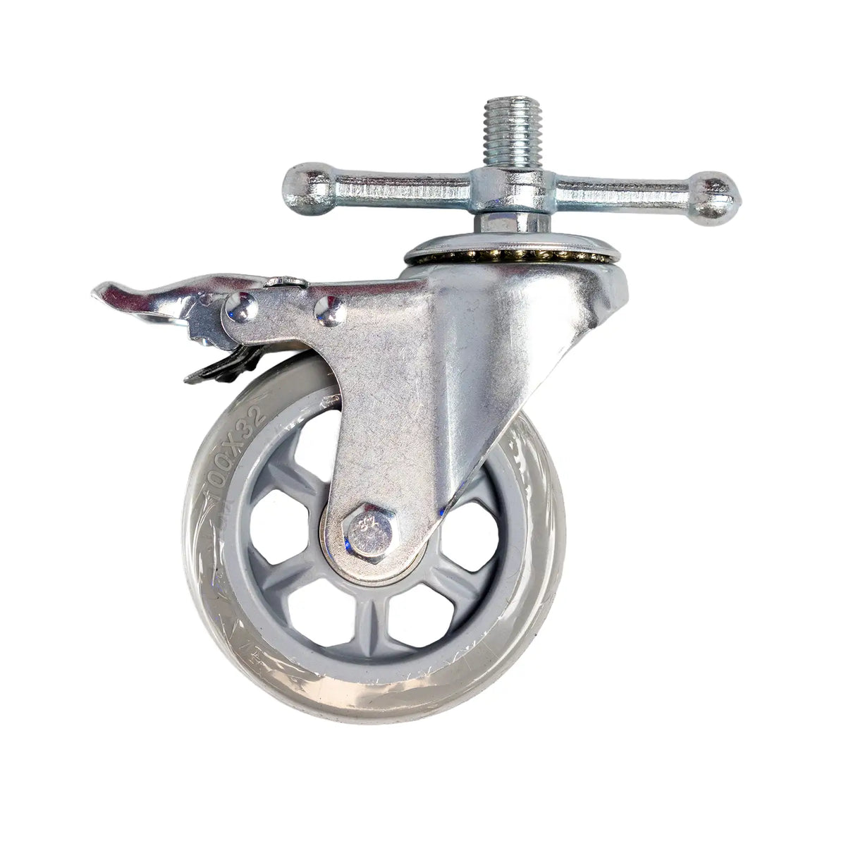 4" Threaded Castor Wheel with Brake