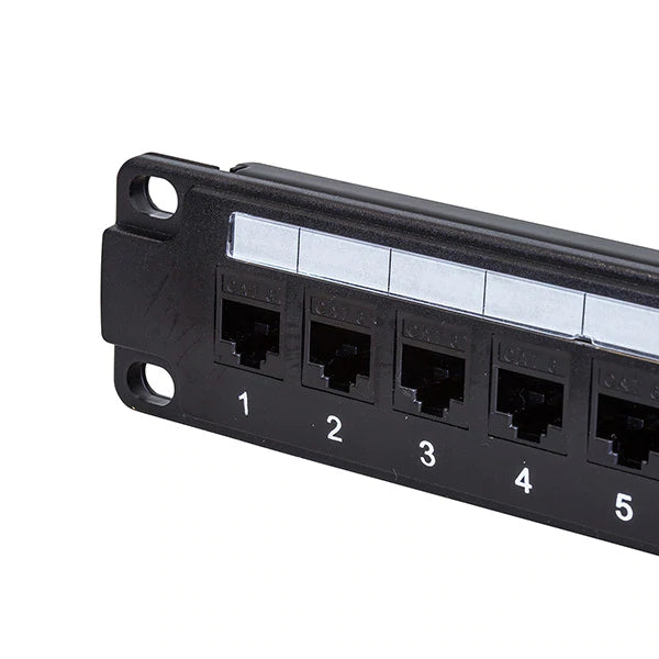 Titan AV 19" 1RU Cat6 Patch Panel, 24 Port
