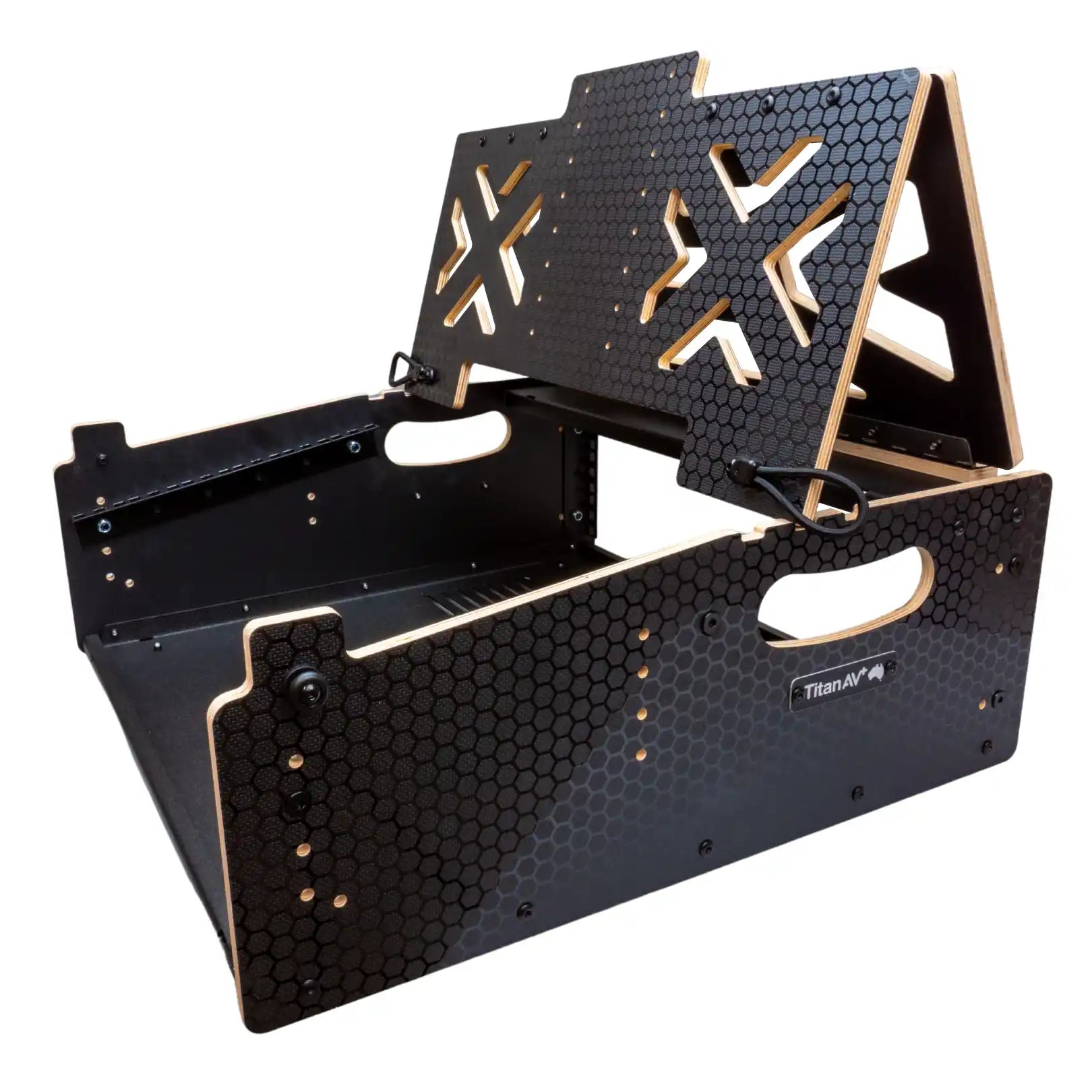 Video/Lighting Fly Rack with Single Monitor Mount