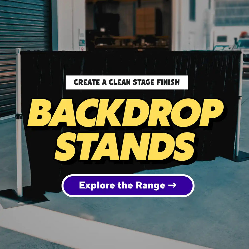 Titan AV Backdrop Stands