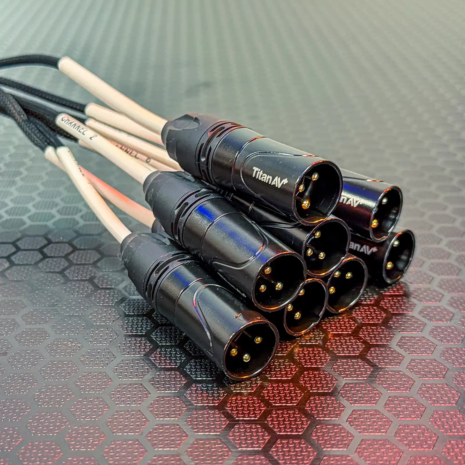 male connection on XLR Loom