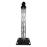 Tri Truss Lighting Stand 2m Trussing, 800mm Base & Top Plate