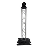 Box Truss Lighting Stand 2m Trussing, 800mm Base & Top Plate