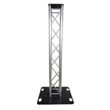 Box Truss Lighting Stand 2m Trussing, 800mm Base & Top Plate