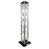Box Truss Lighting Stand 2m Trussing, Steel 500mm Base & Top Plate