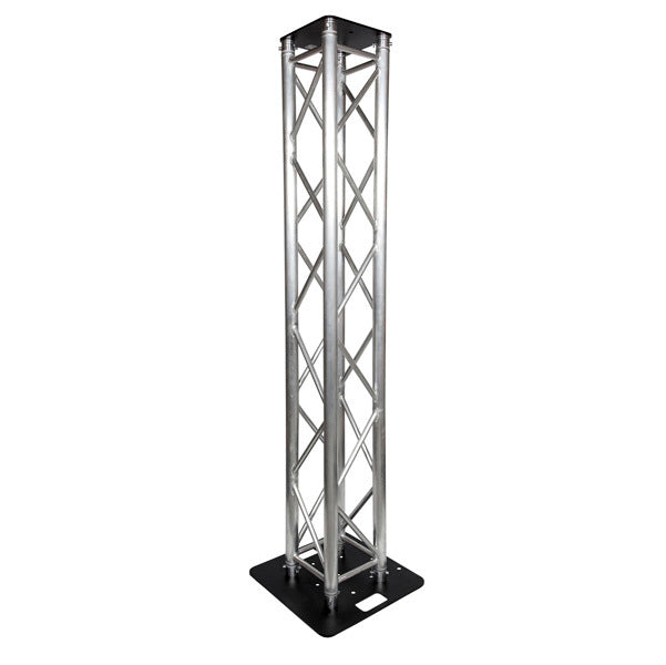 Box Truss Lighting Stand 2.5m Trussing, Steel 500mm Base & Top Plate