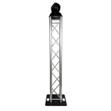 Box Truss Lighting Stand 2.5m Trussing, Steel 500mm Base & Top Plate