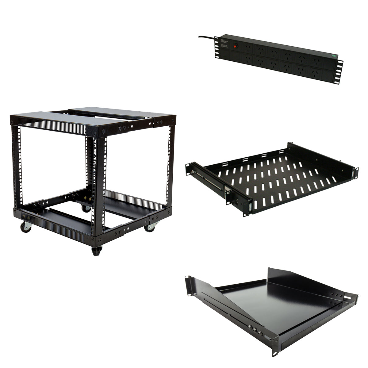 AV Media In-Cabinet 8RU Server Rack Kit