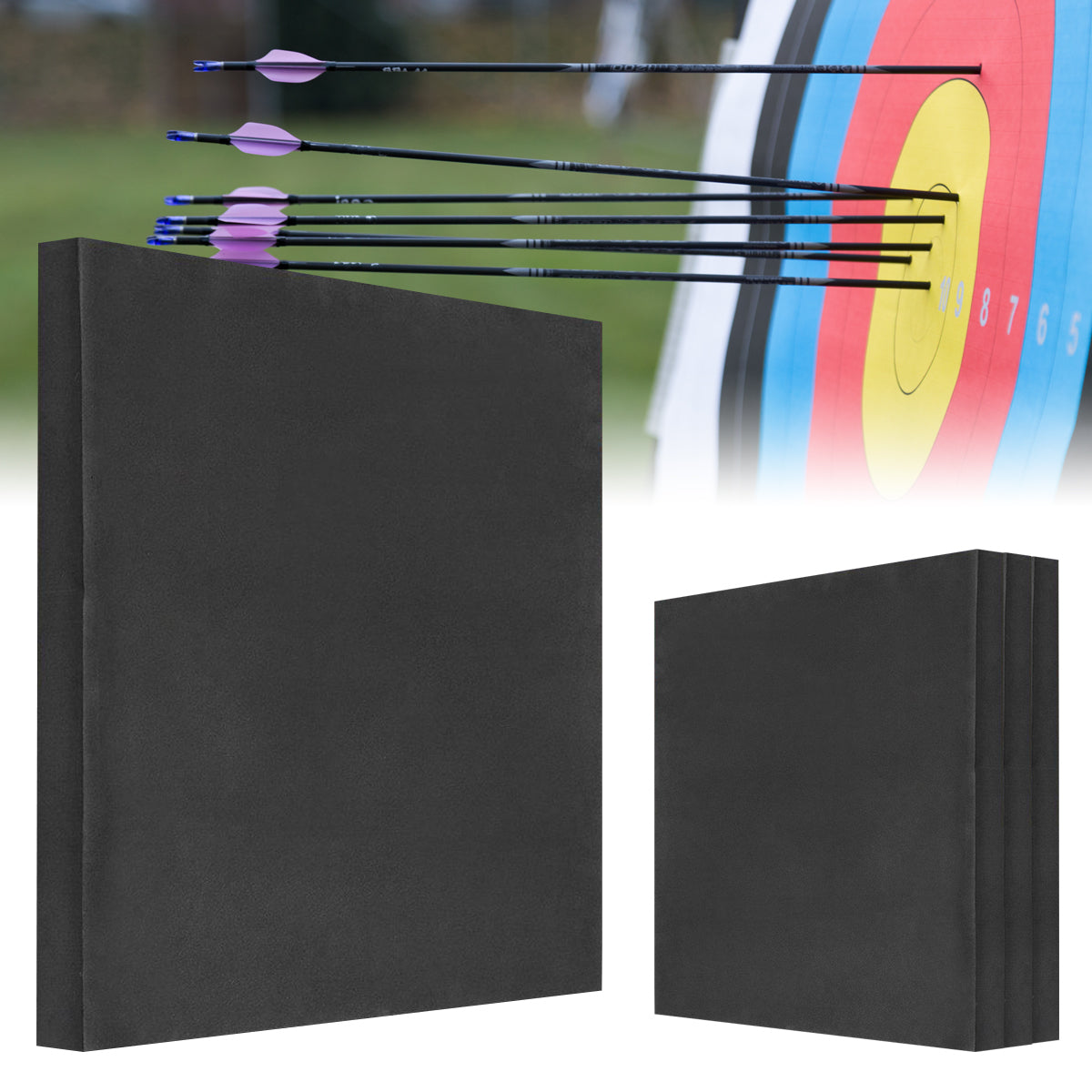 Recurve Bow Archery Foam Kit, 3 x EVA Foam Sheet, 1000 x 1000 x 40mm