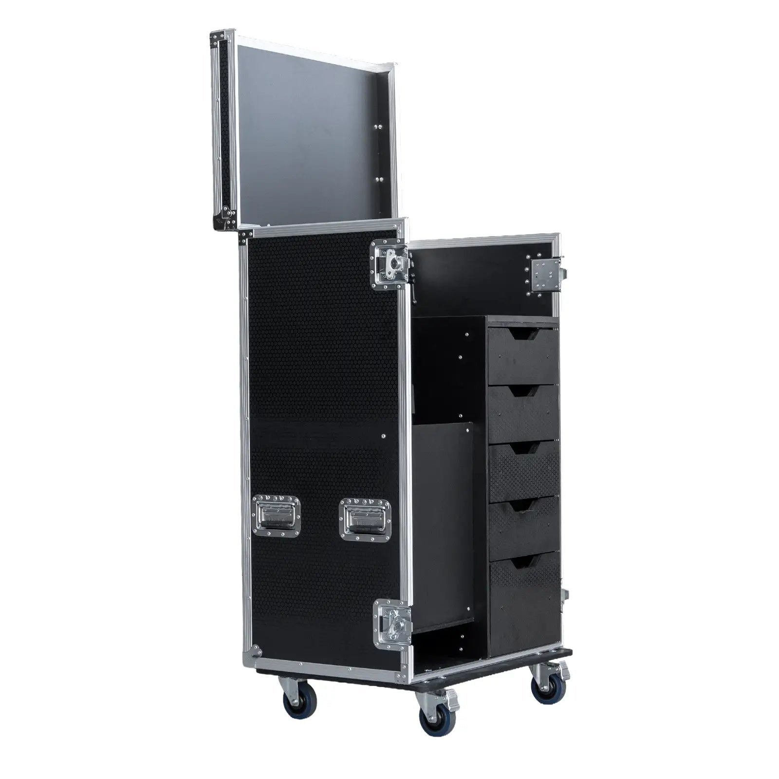 12 Microphone Stand Workstation Road Case