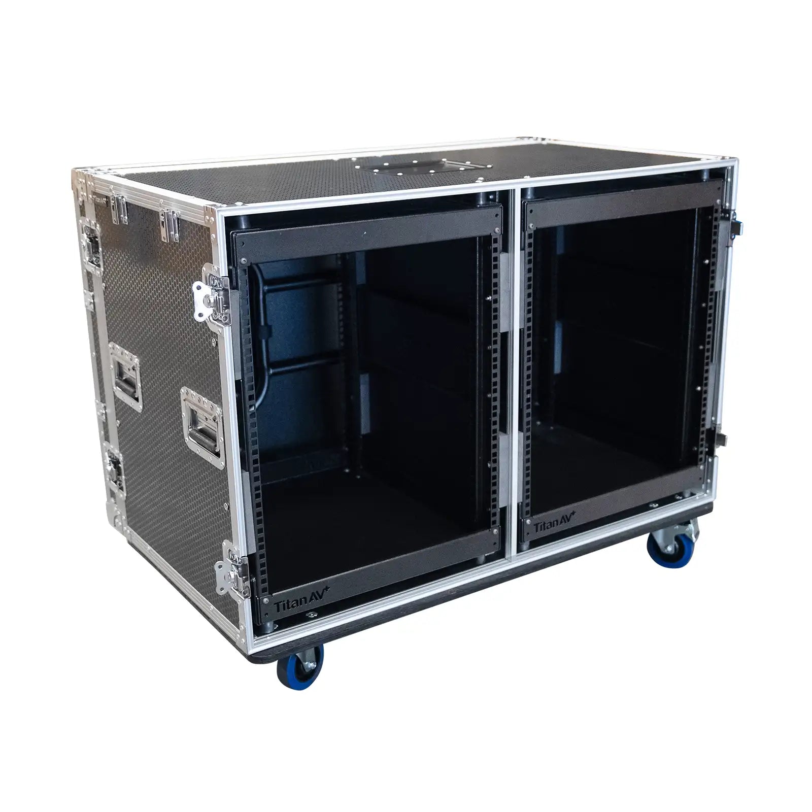 12RU Double Wide Rack Case & Workstation