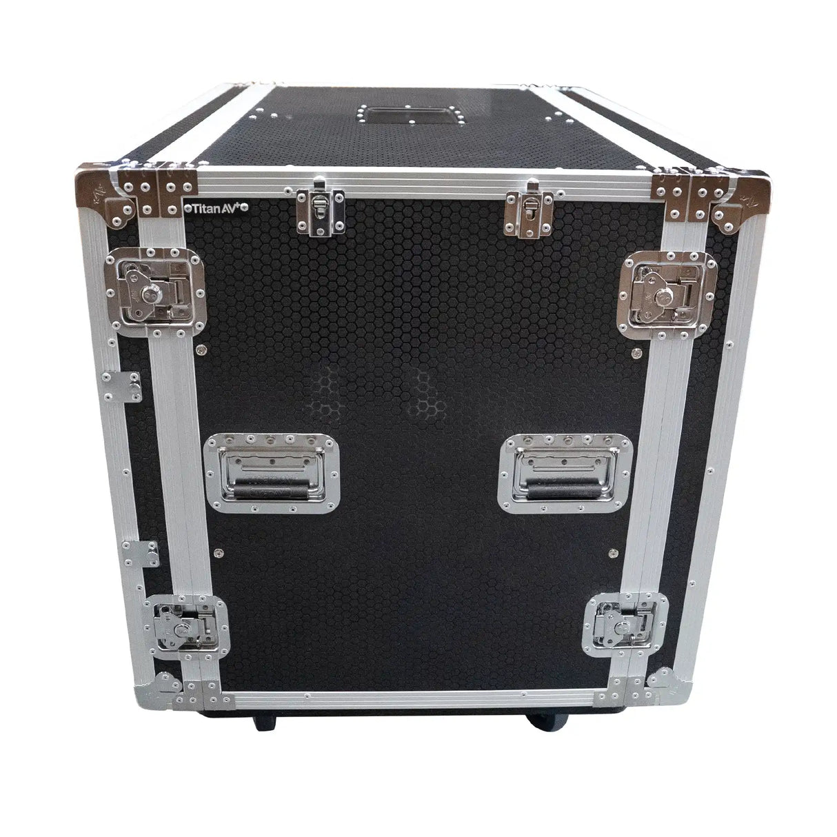 Dual 12RU Shockproof Rack Workstation with Side Tables