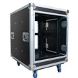 Titan AV 12RU Slam Rack Case - Front Angled View of Open Case