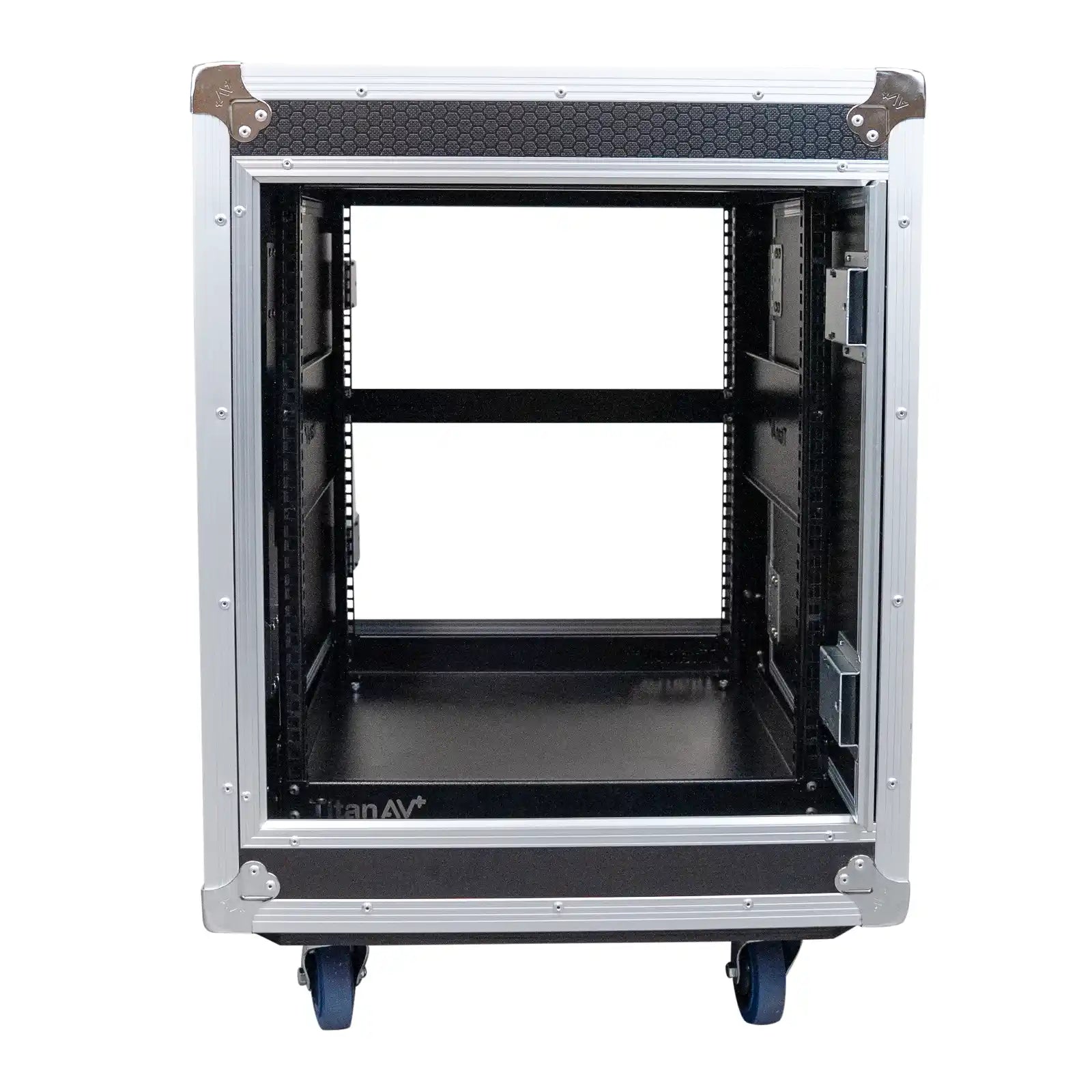 Titan AV 12RU Slam Rack Case - Front Open View