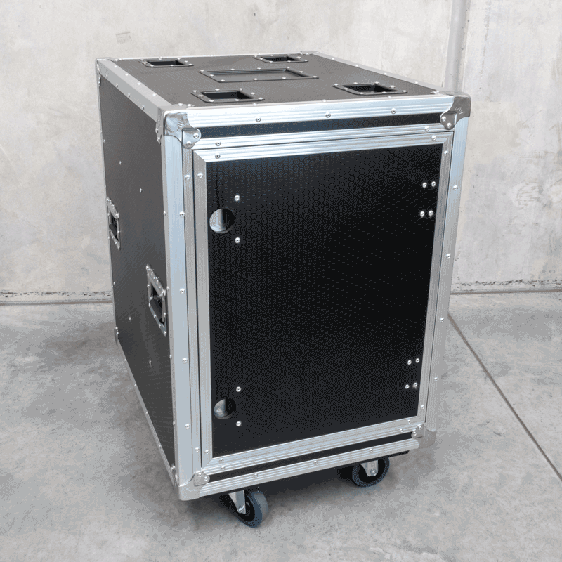 19" 14RU Slam Rack Road Case on Castors, Pro Series