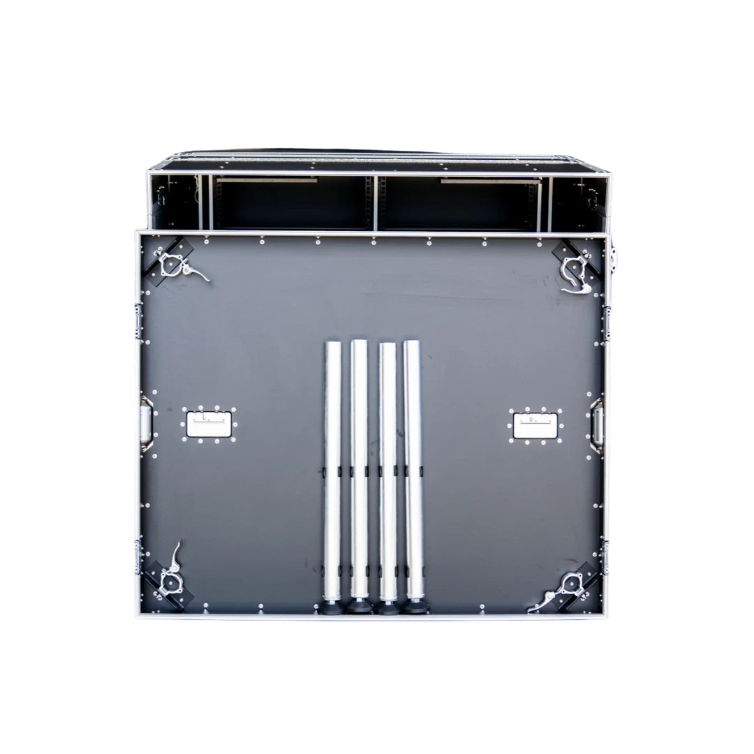 Dual Monitor Broadcast Workstation Road Case