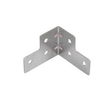 Road Case L-Brace Plate 30mm - Zinc