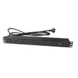 Titan AV 1RU 6 way PDU with USB & USB-C